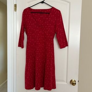 Fun!  Red!  Toad&Co Rosalinda Dress. Size S